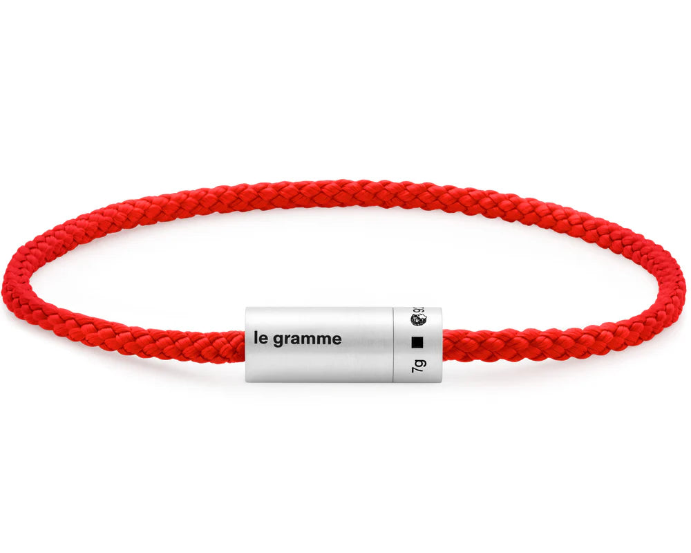 red nato cable bracelet le 7g