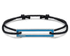 lacquered blue cord bracelet le 1,7g