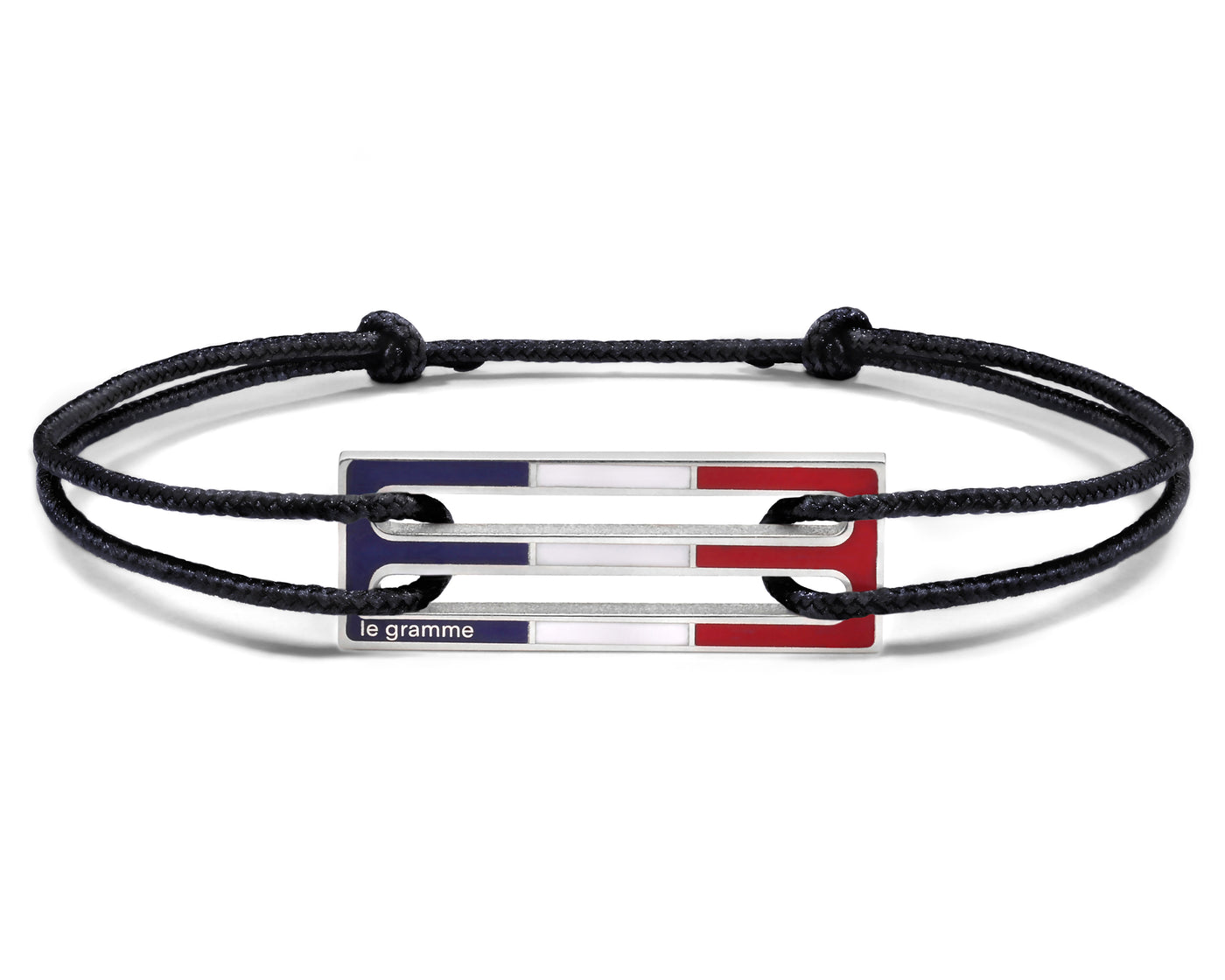 lacquered tricolor cord bracelet le 2,5g