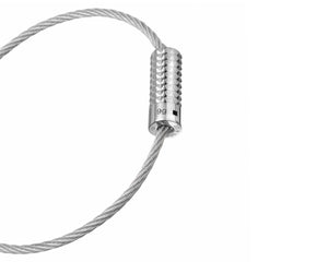 bracelet câble guilloché pyramide le 9g