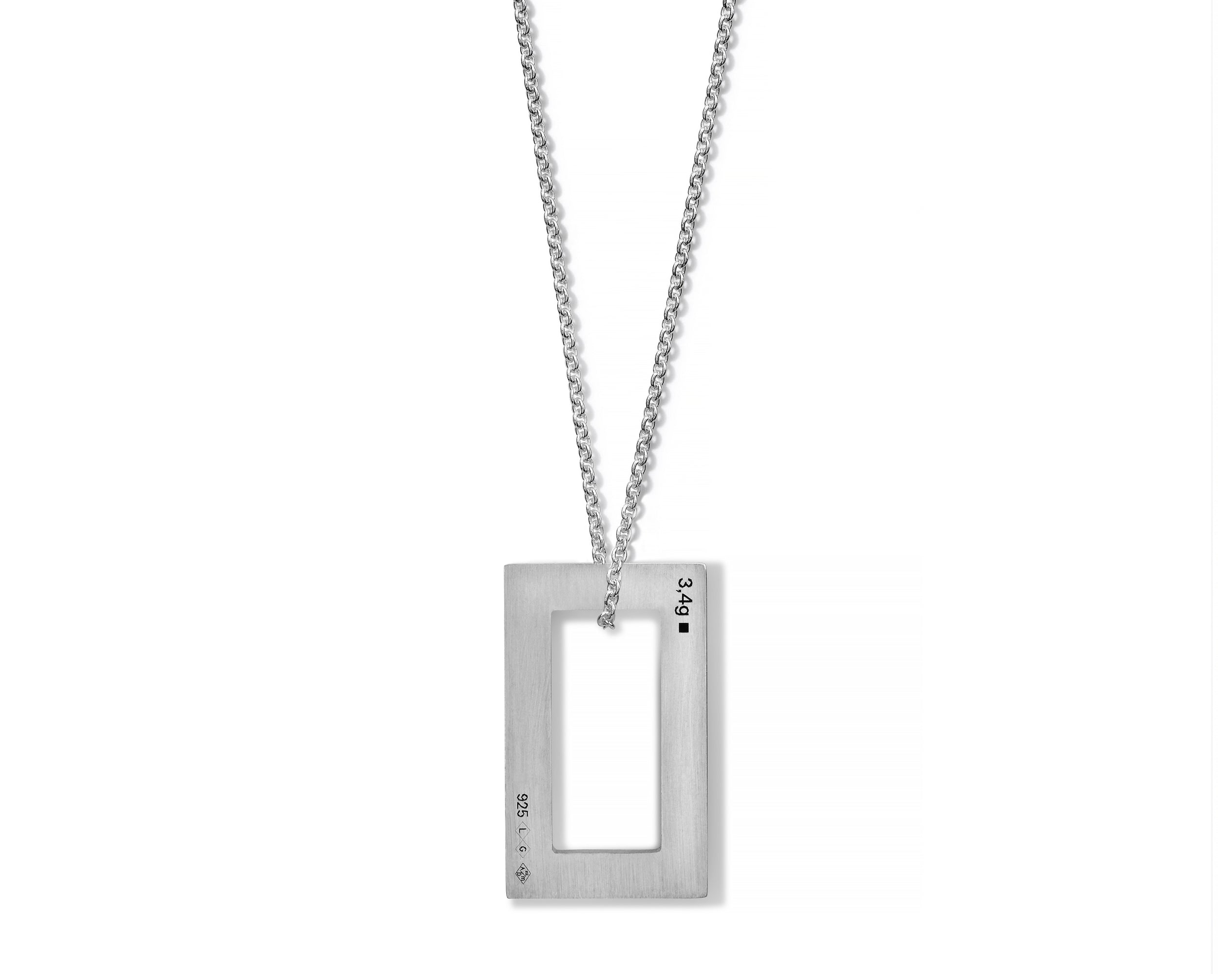 collier rectangle le 3,4g