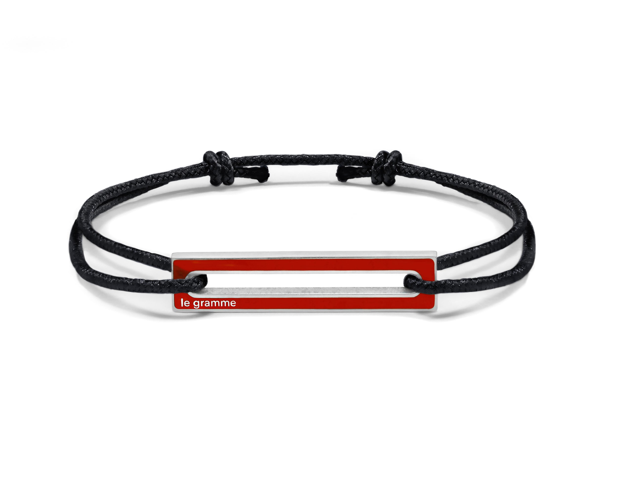 bracelet cordon laqué rouge le 1,7g