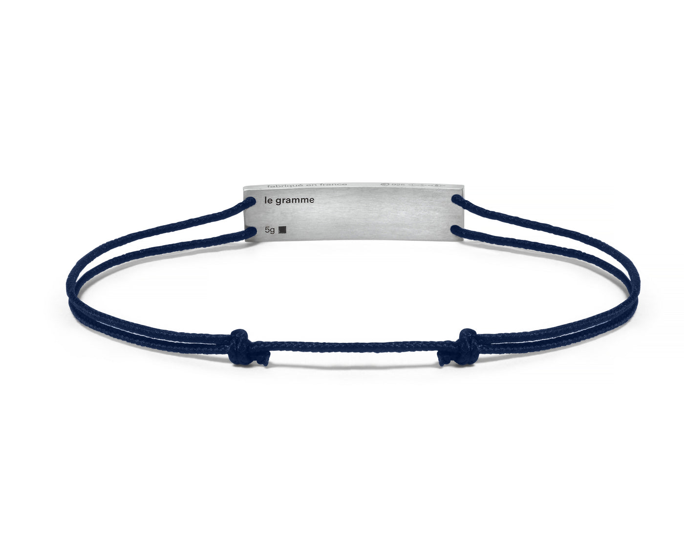 godron navy blue cord bracelet le 5g