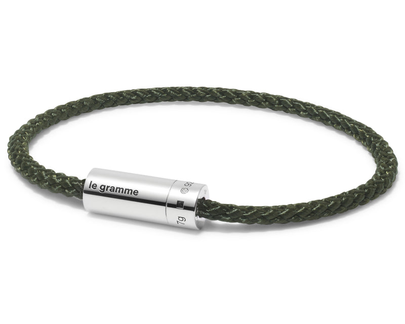 khaki nato cable bracelet le 7g