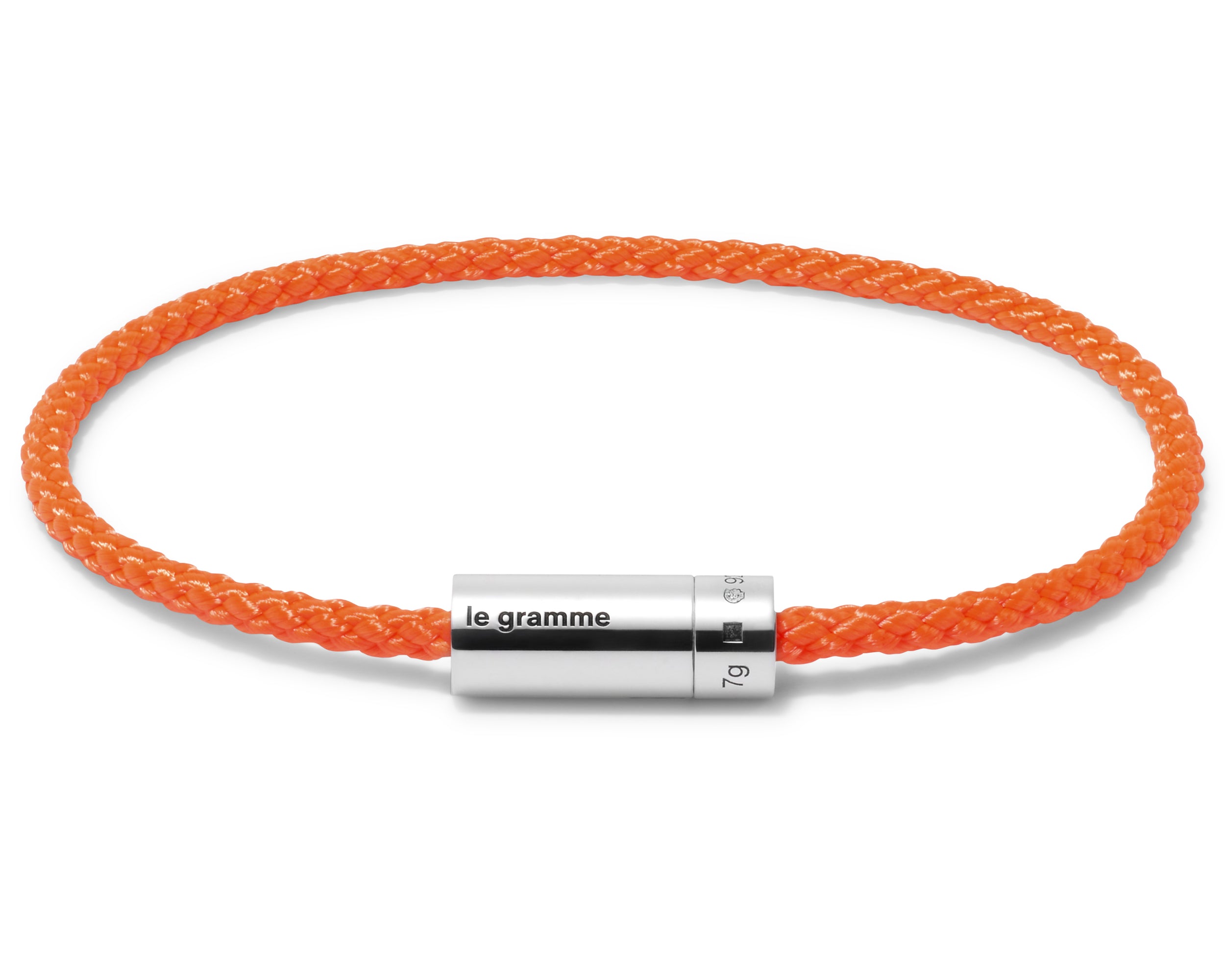 orange nato cable bracelet le 7g