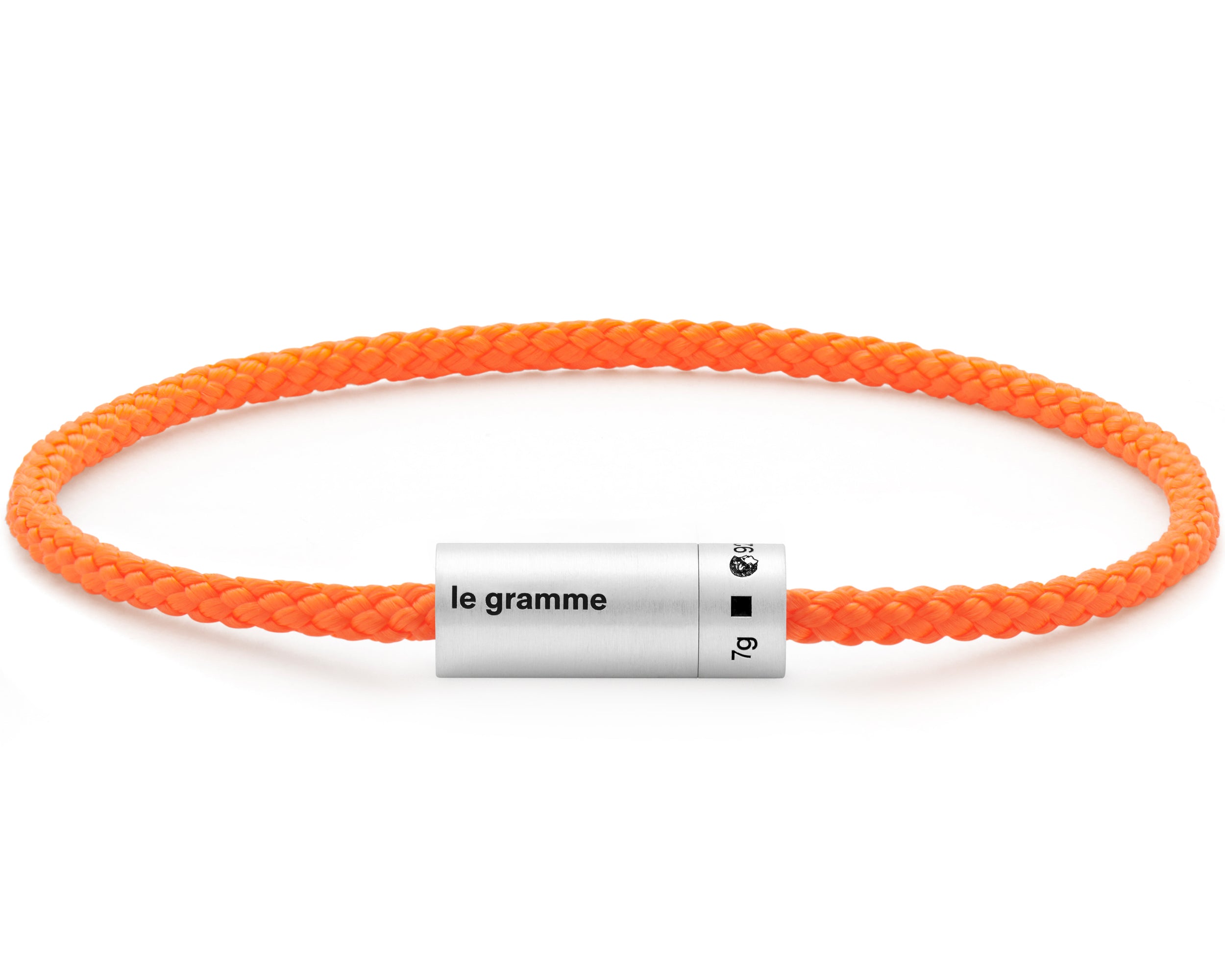 orange nato cable bracelet le 7g