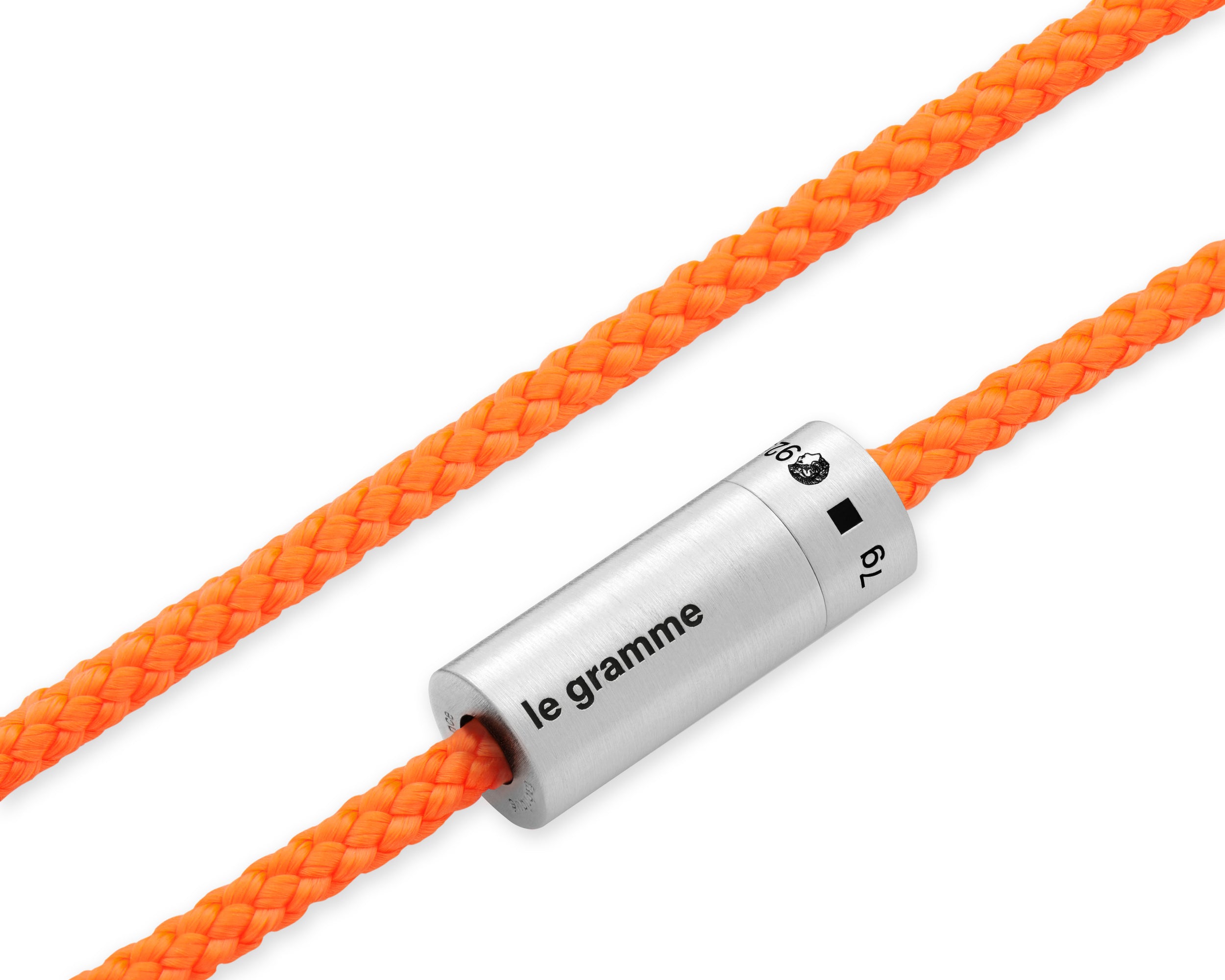 orange nato cable bracelet le 7g