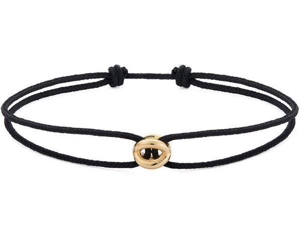 black interlaced cord bracelet le 1g